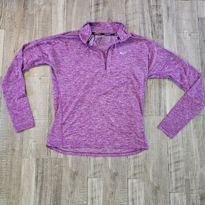 Purple Nike Long Sleeve Pullover